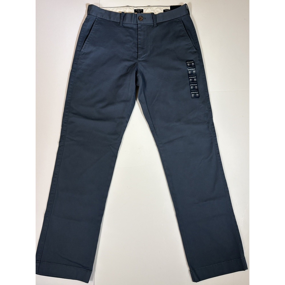 NEW - J.Crew Flex Straight Chino Pants Mens 30x30 Blue